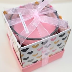 Pink Fuschia Scented Filled Candle